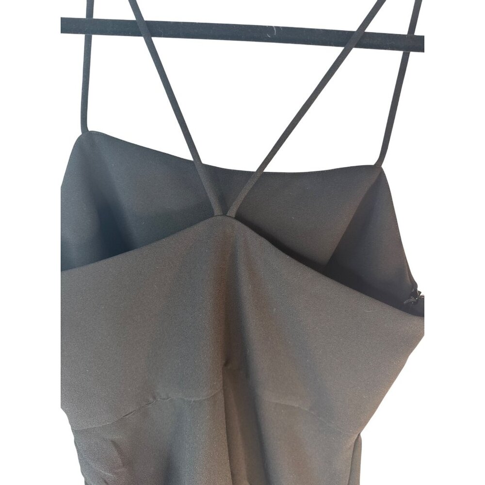 2/$30 ZARA Black Small Sleeveless Ruched Mini Dress NWT - Picture 13 of 16